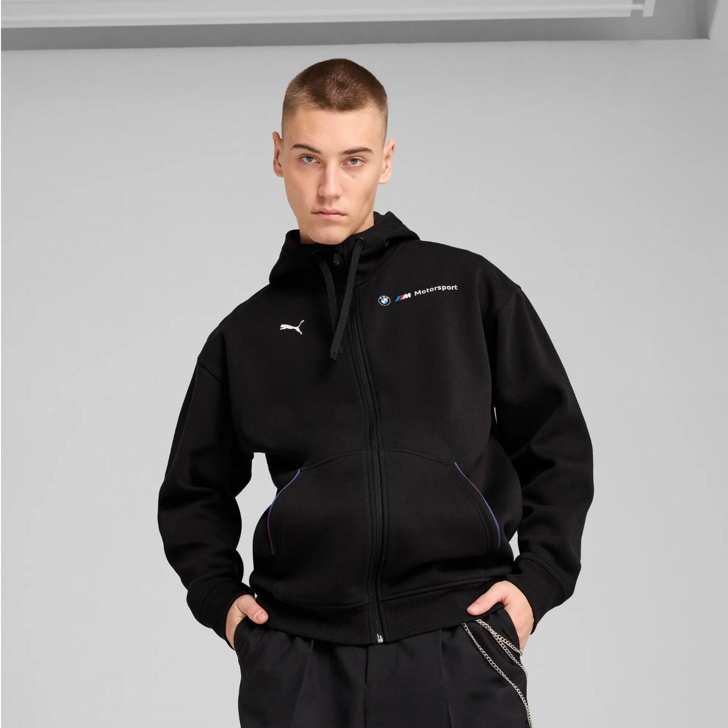Felpa con cerniera a cappuccio Puma BMW MMS Essentials+ Fleece 3/7