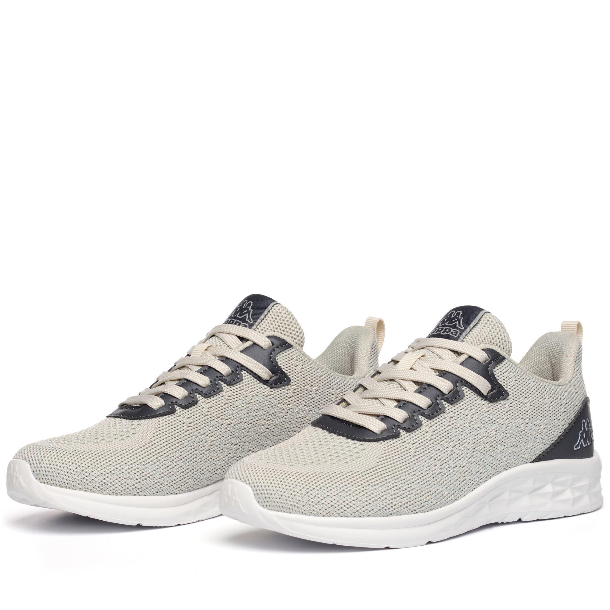 KAPPA sneakers da uomo e donna in poliestere grigio da fitness