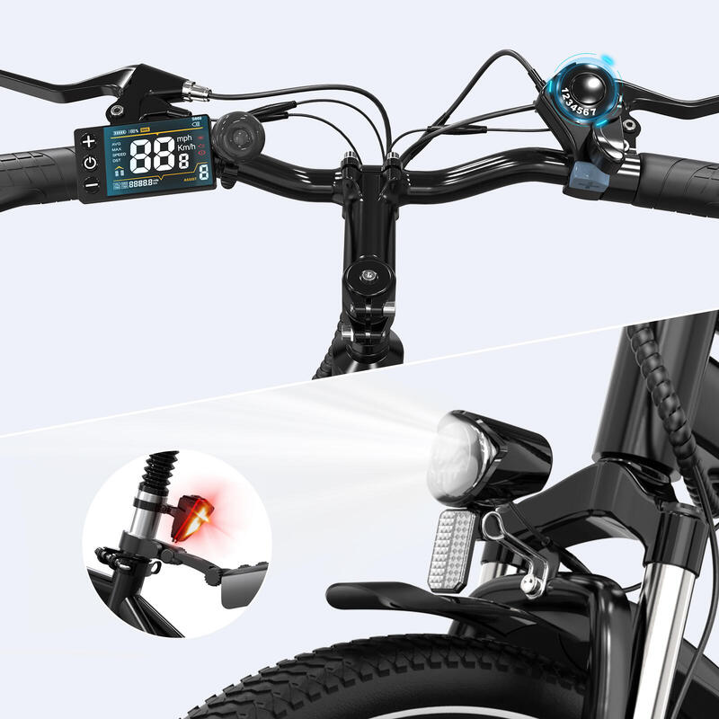 Vélo Electrique E Bike 36V 10.4Ah 250W Double Absorption-EVERCROSS - EK15