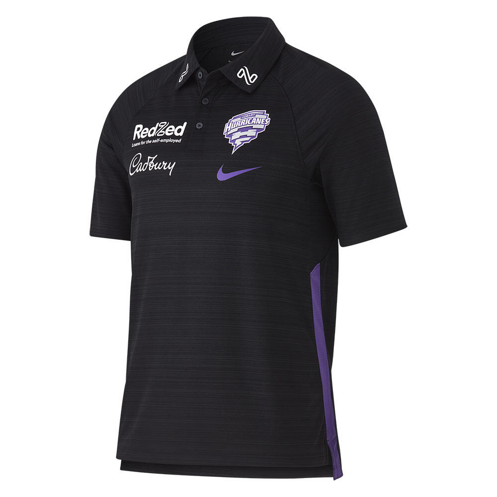 Hobart Hurricanes Short Sleeve Media Polo Mens