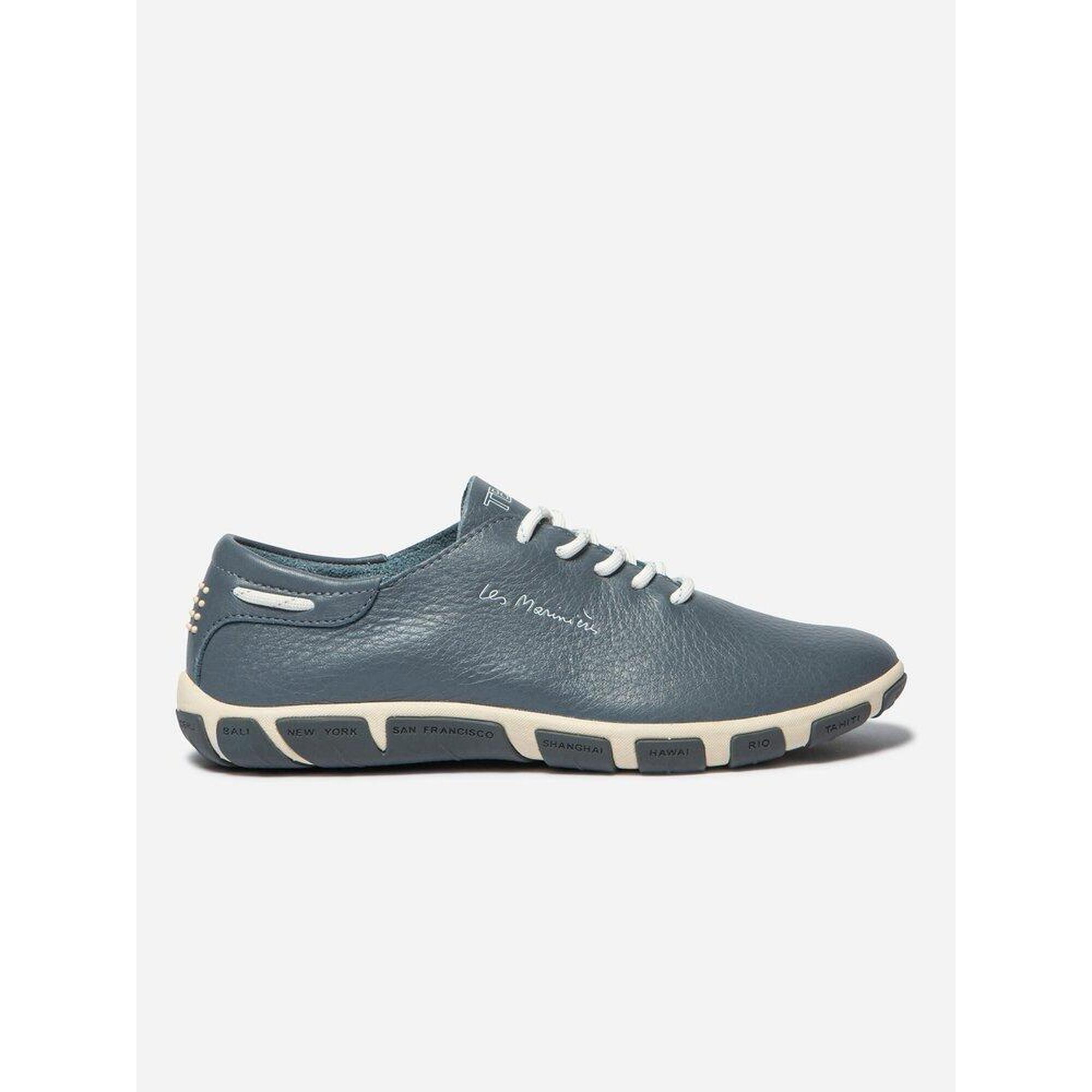 Tbs - Baskets Femme Jazaru Nuage En Cuir - Baskets - Bleu|gris - 36 - Decathlon