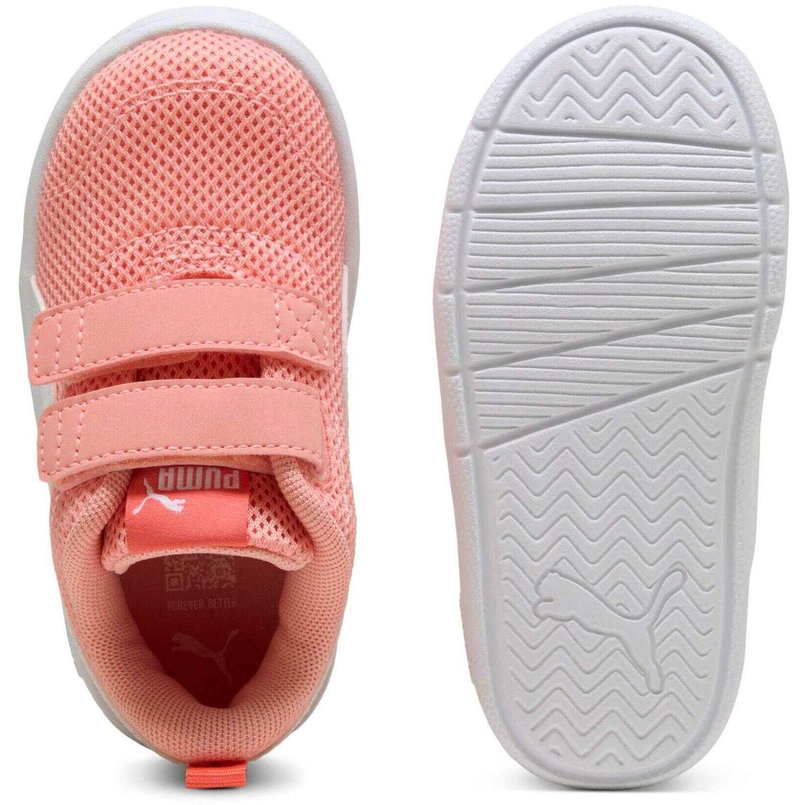 Baskets Puma Courtflex V3 Mesh Inf Clyde Royal-puma W, Rose, Enfants 2/6