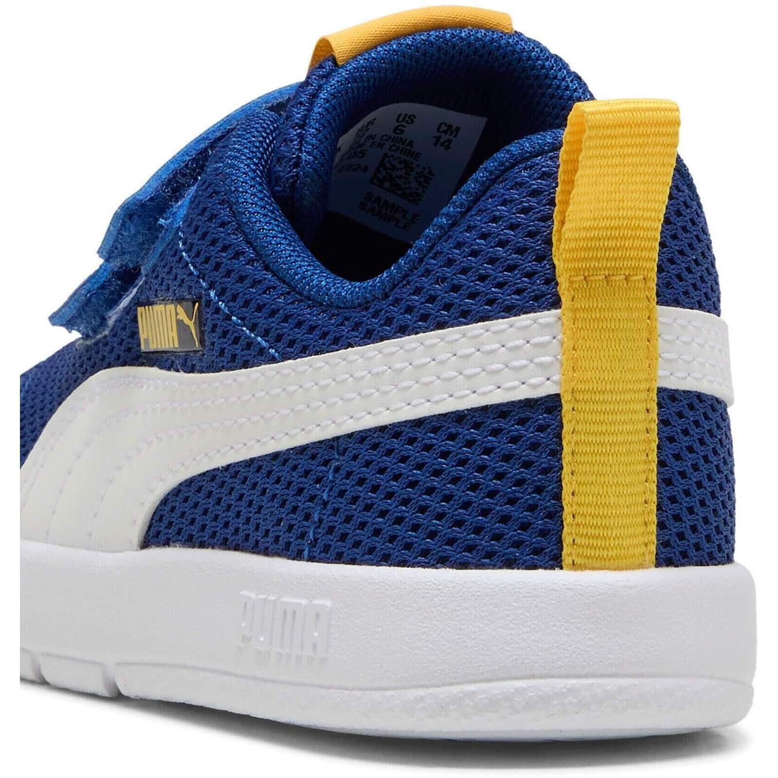Baskets Puma Courtflex V3 Mesh Inf Clyde Royal-puma W, Bleu, Enfants 5/7