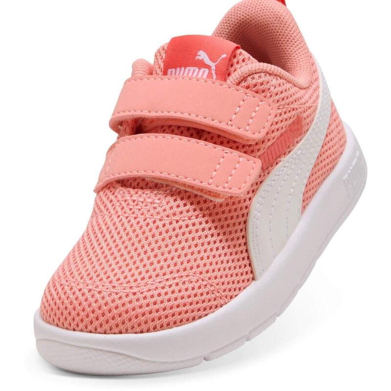 Pantofi sport copii Puma Courtflex V3 Mesh Inf Clyde, Roz