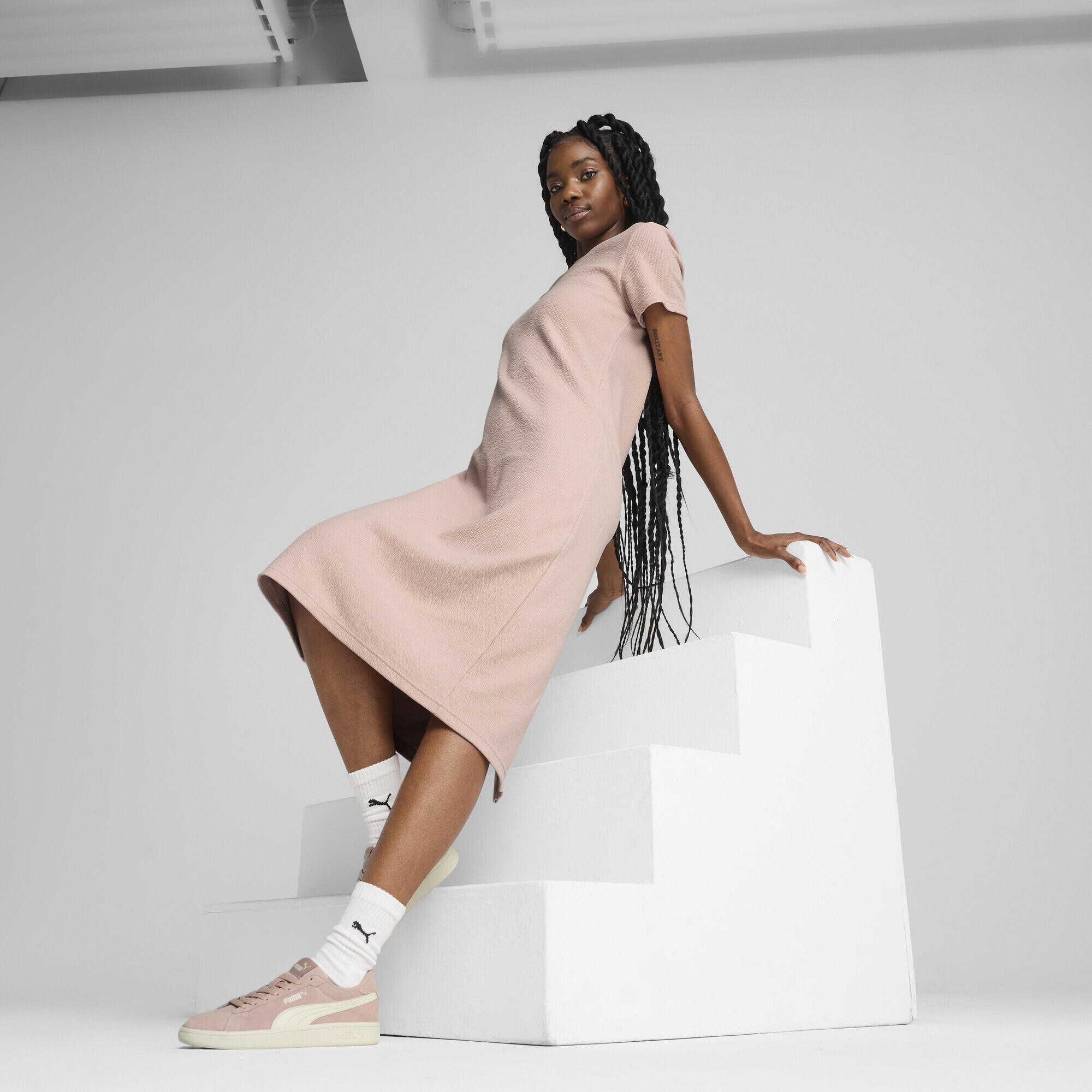 Vestito HER da donna PUMA Rose Quartz Pink 4/7