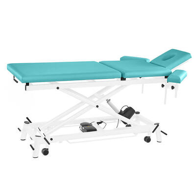 Elektrische Therapieliege Ecofresh 3.0. 80 cm. 3-teilig Agave Weiß