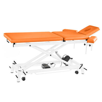Elektrische Therapieliege Ecofresh 3.0. 80 cm. 3-teilig Apricot Weiß