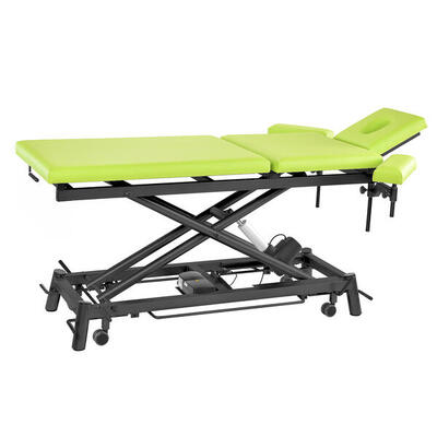 Elektrische Therapieliege Ecofresh 3.0. 80 cm. 3-teilig Lindgrün Anthrazit