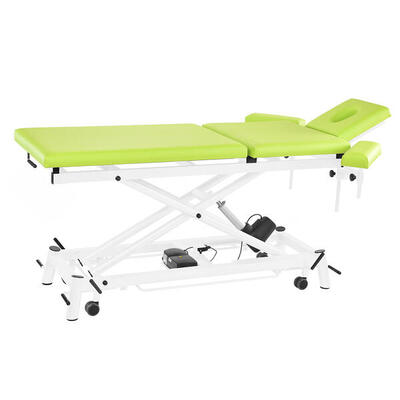 Elektrische Therapieliege Ecofresh 3.0. 80 cm. 3-teilig Lindgrün Weiß