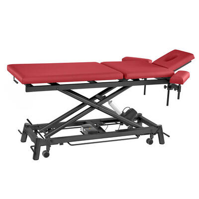 Elektrische Therapieliege Ecofresh 3.0. 80 cm. 3-teilig Bordeaux Anthrazit