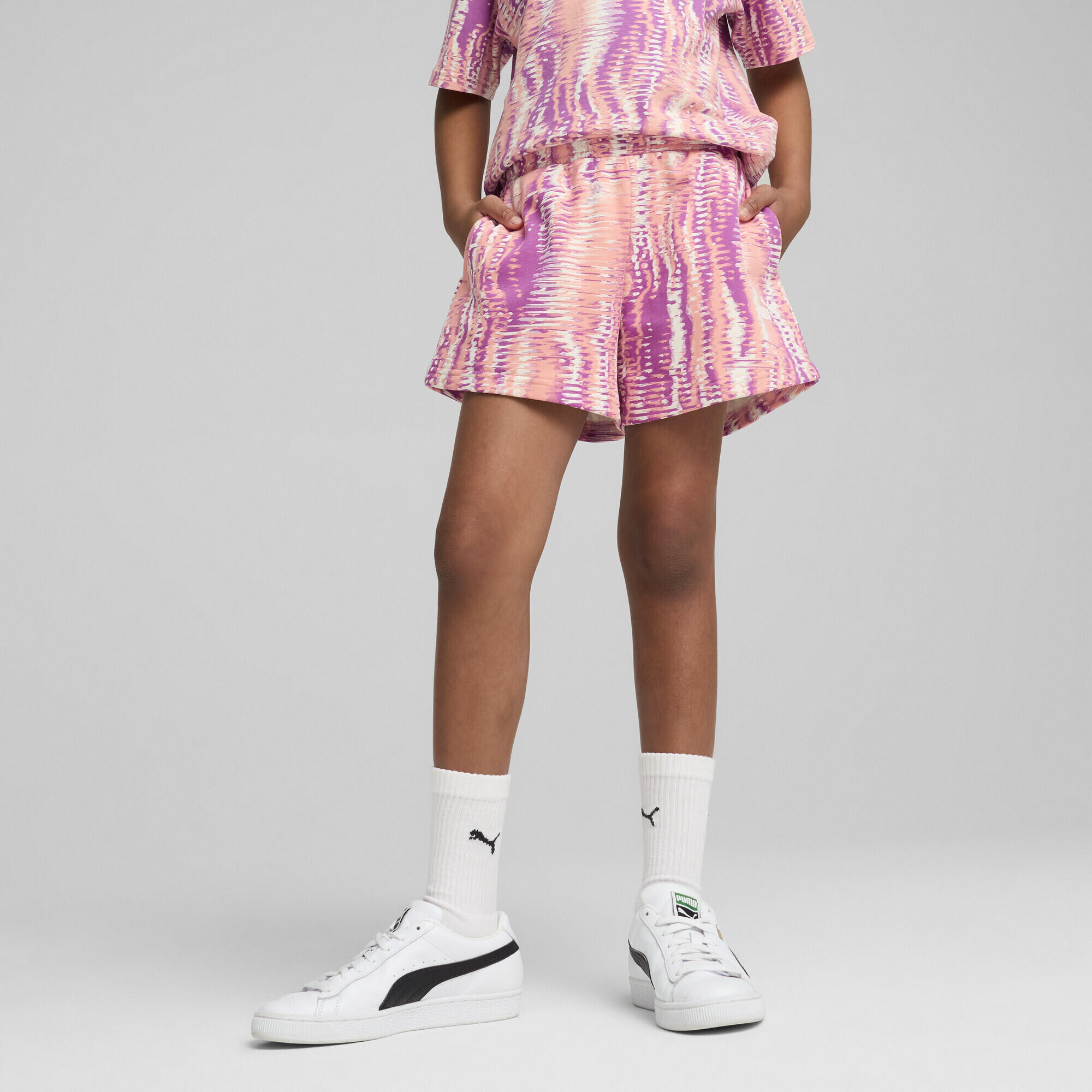 Shorts Essentials Nature 2.0 per ragazzi PUMA Pink Fruit 2/7