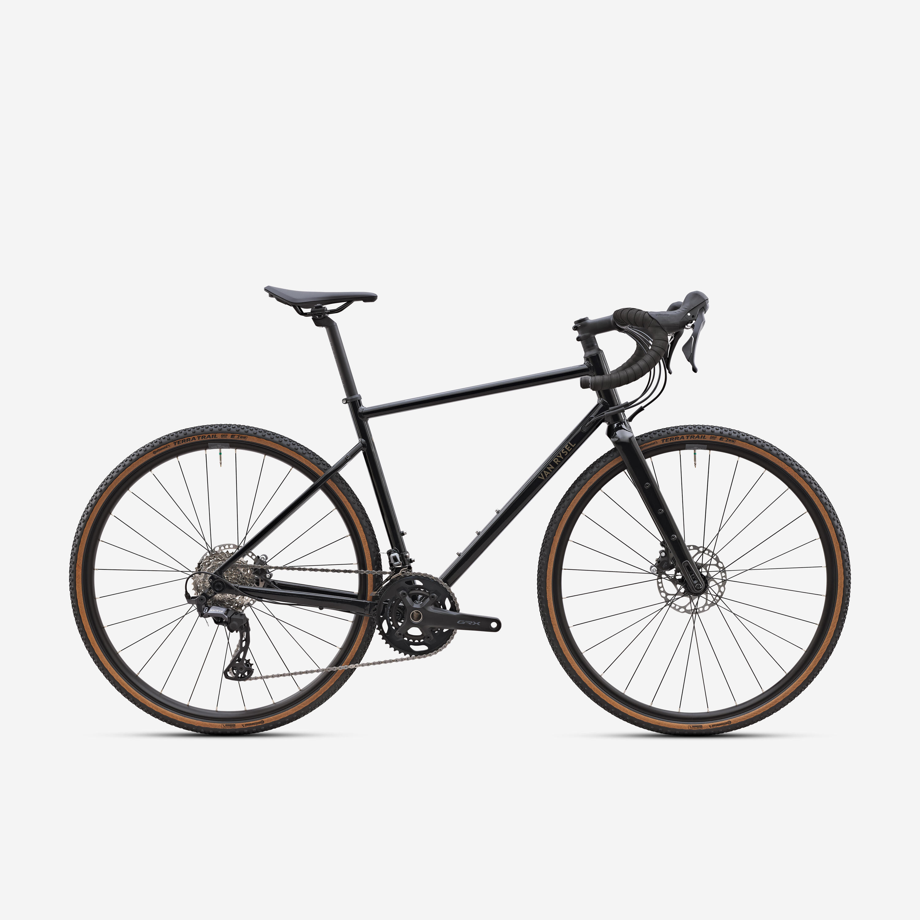 VAN RYSEL Seconde vie - Vélo gravel Shimano GRX 2x12v, GRVL AF noir - TRÈS BON