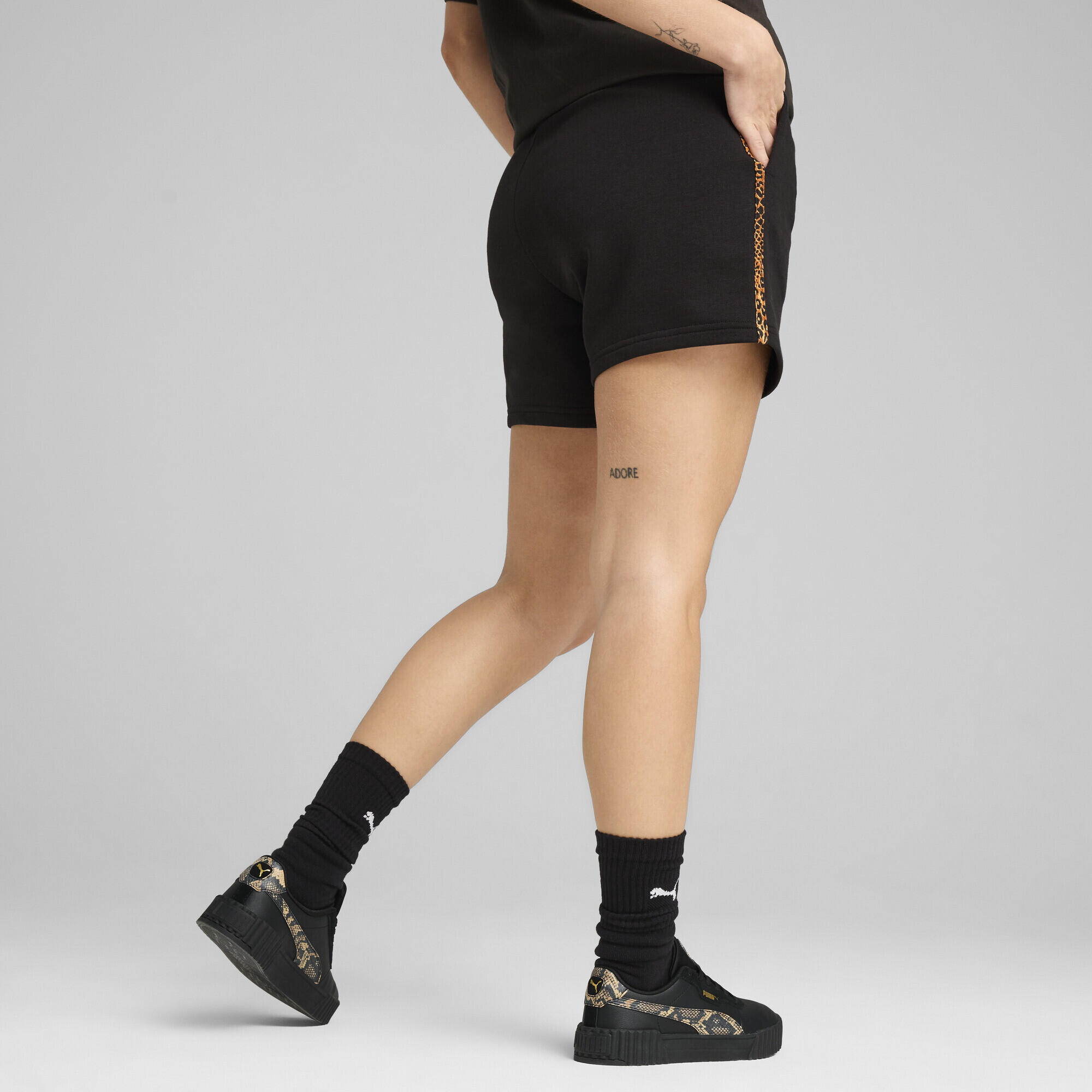 Shorts Essentials Graphic Animal da 5" da donna PUMA Black 3/7
