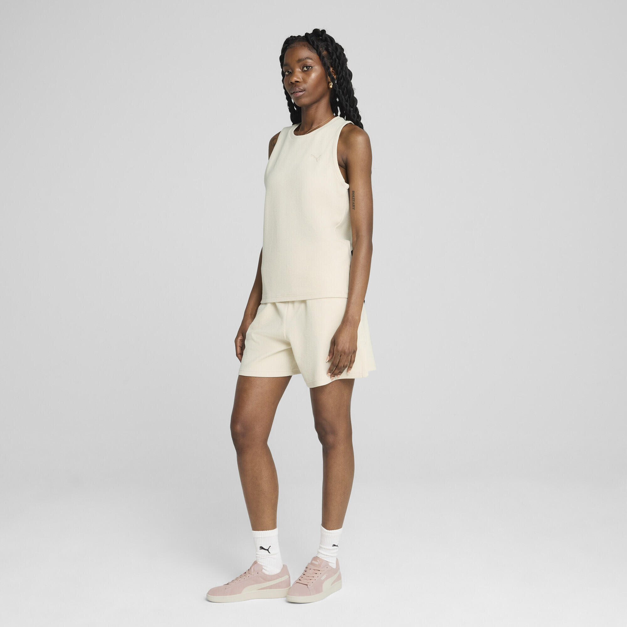 HER 5" short met hoge taille voor dames PUMA Alpine Snow White 5/7