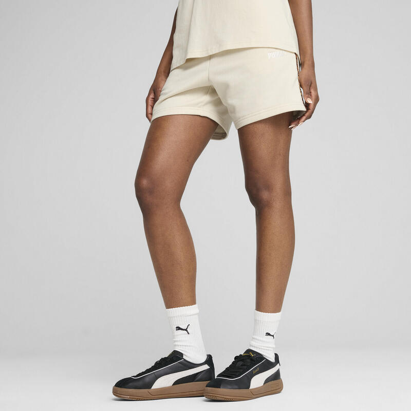 Damskie szorty Essentials 5" ze zwierzęcym nadrukiem PUMA Alpine Snow White