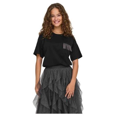 T-shirt met korte mouwen only model 15334040-rhinestone voor vrouwen