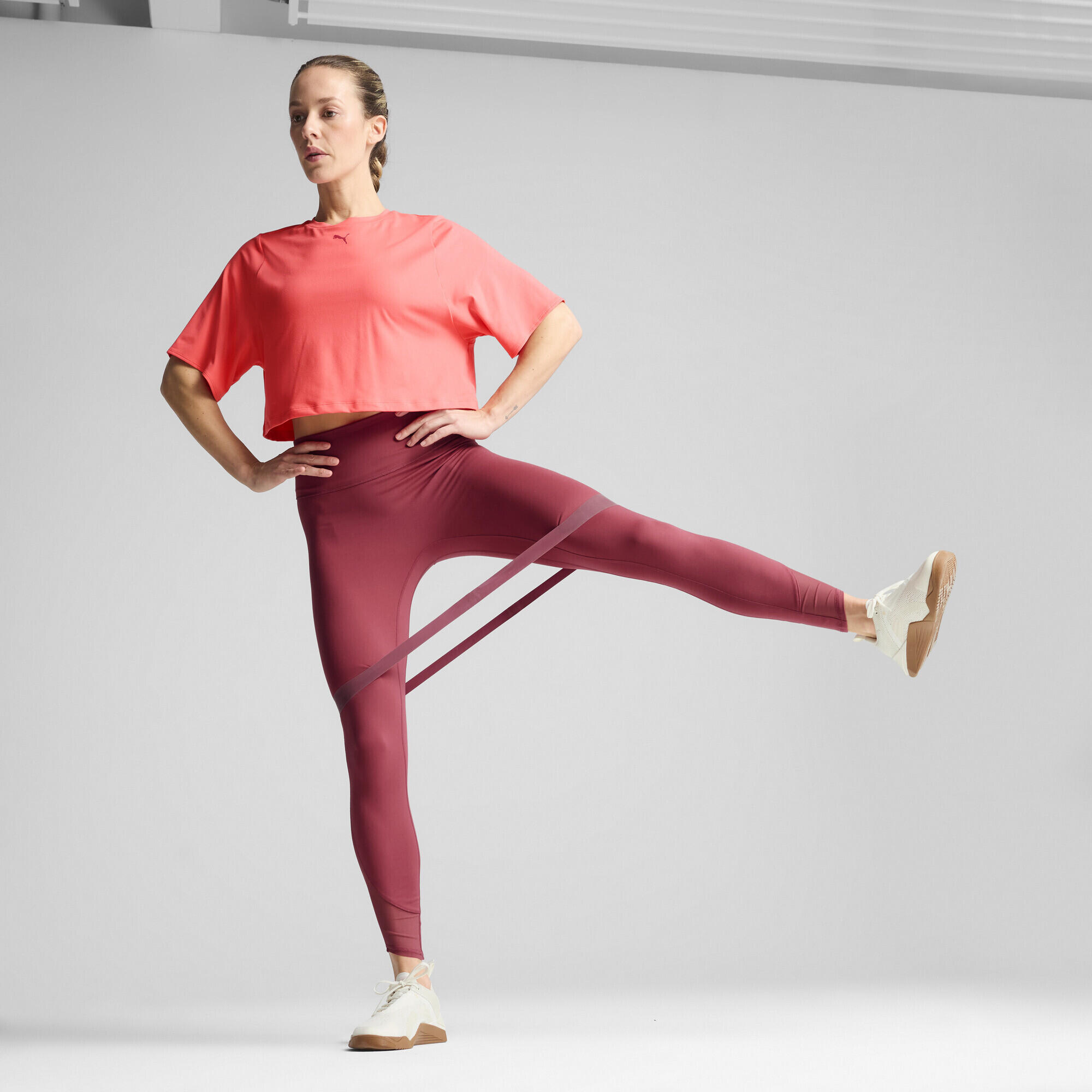 T-shirt en mesh CLOUDSPUN Femme PUMA Peach Frost Red 4/7