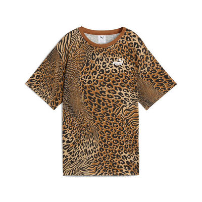 Essentials Graphic Animal Relaxed T-Shirt Damen PUMA Black