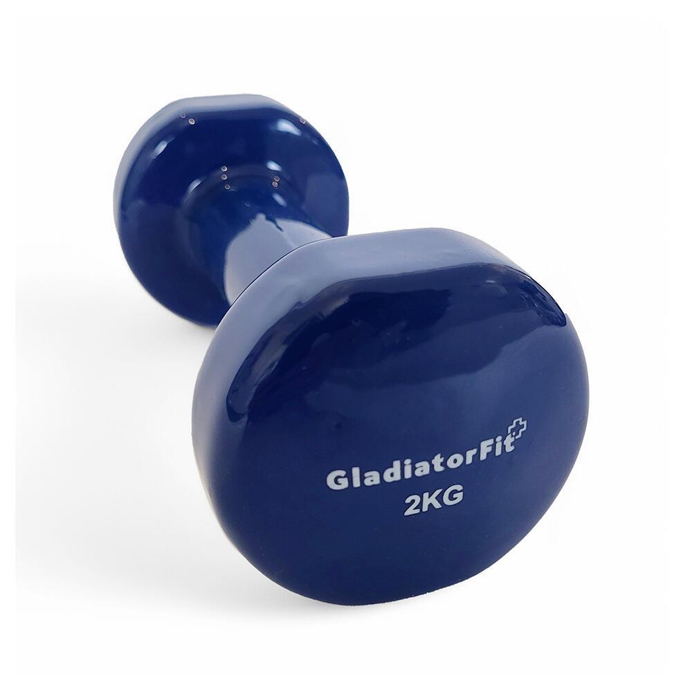 Halteres de vinil para fitness GladiatorFit (conjunto de 2) 2/3