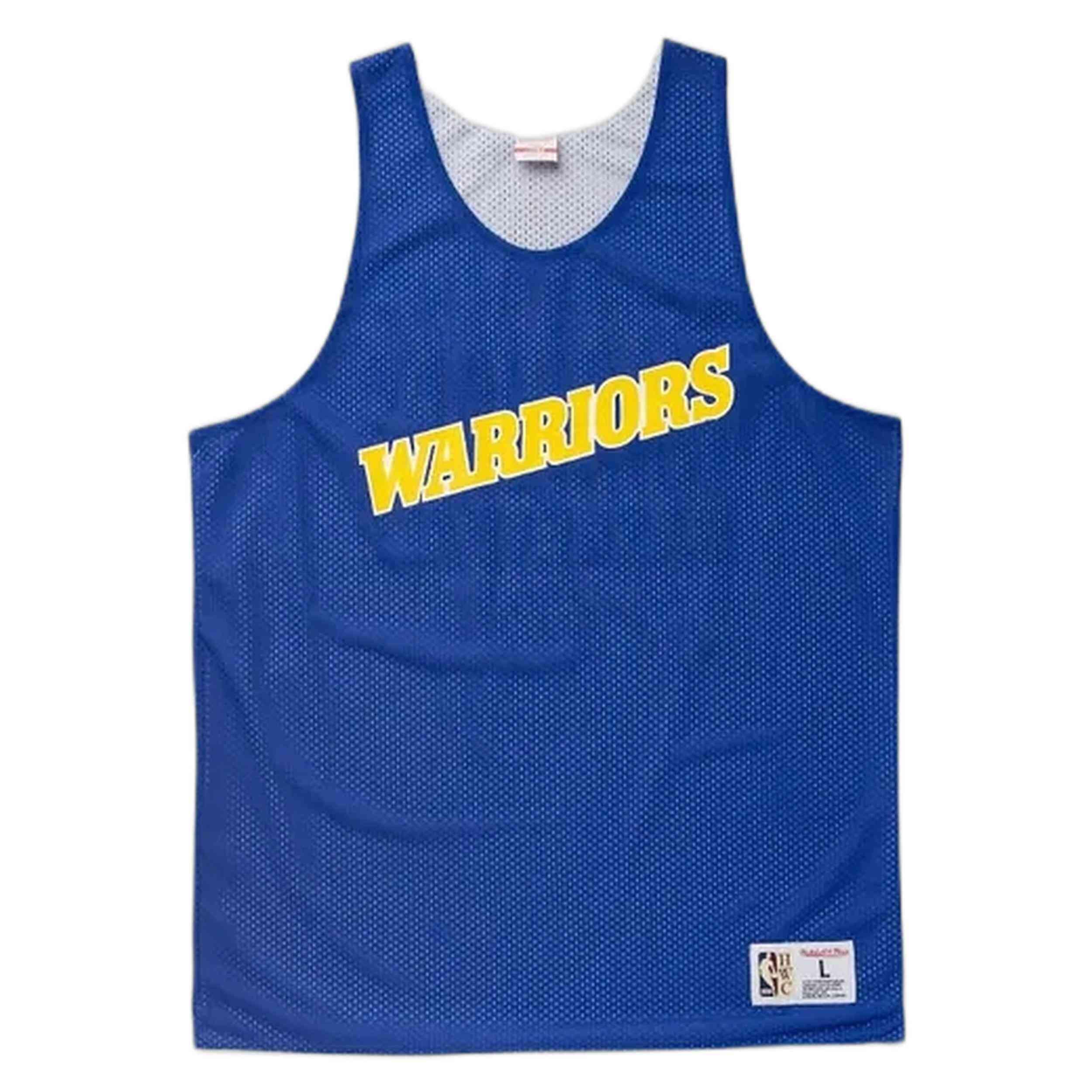 Maillot de basket Mitchell & ness modèle TMTK6913-GSWYYPPPMTBK pour unisexe 2/2