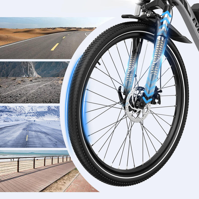 Vélo Electrique E Bike 36V 10.4Ah 250W Double Absorption-EVERCROSS - EK15