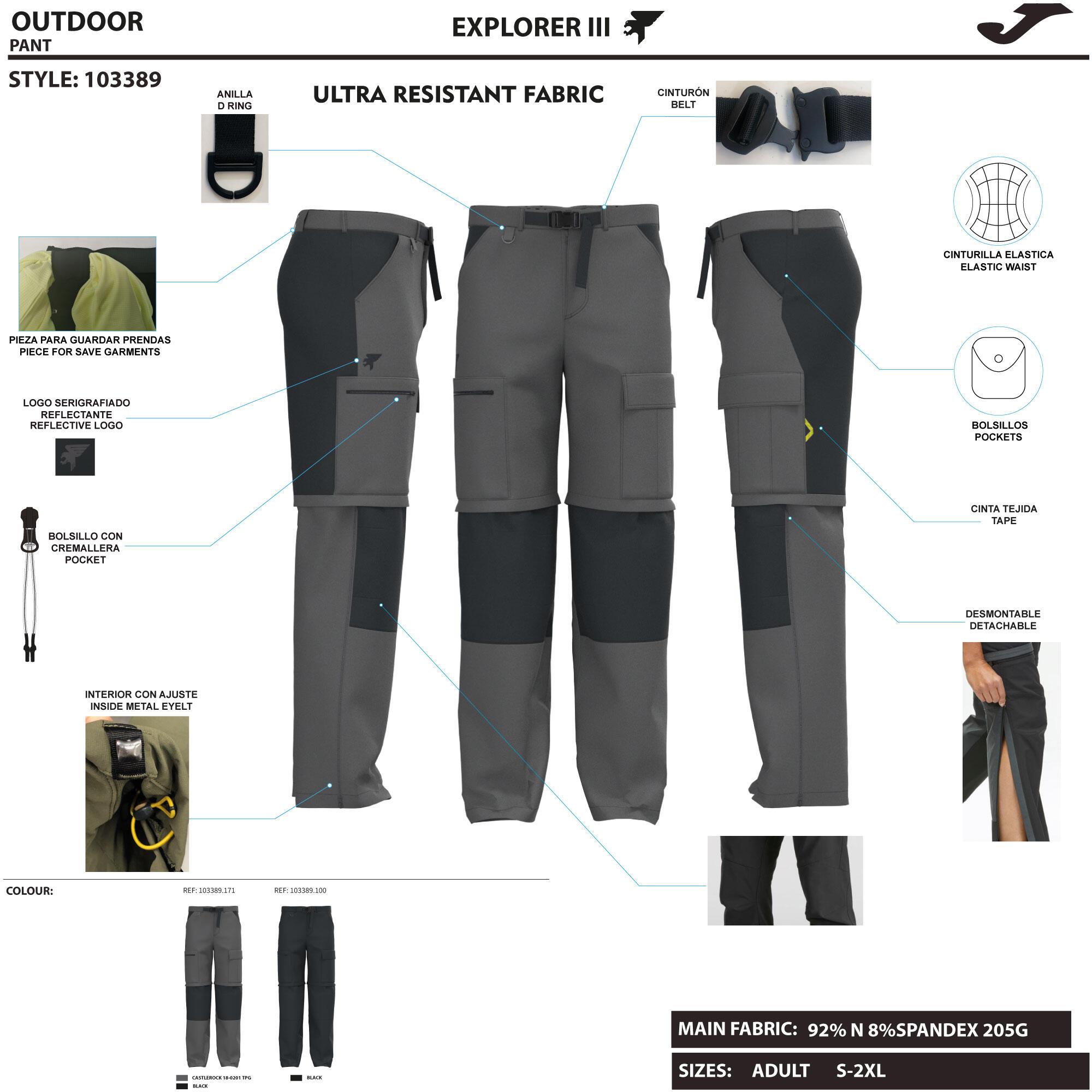 Pantaloni running Joma Explorer III 5/5
