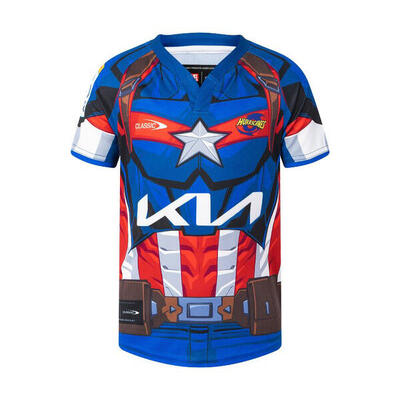 Camiseta Réplica Hurricanes Capitán América Niño Pequeño Marvel X Classic
