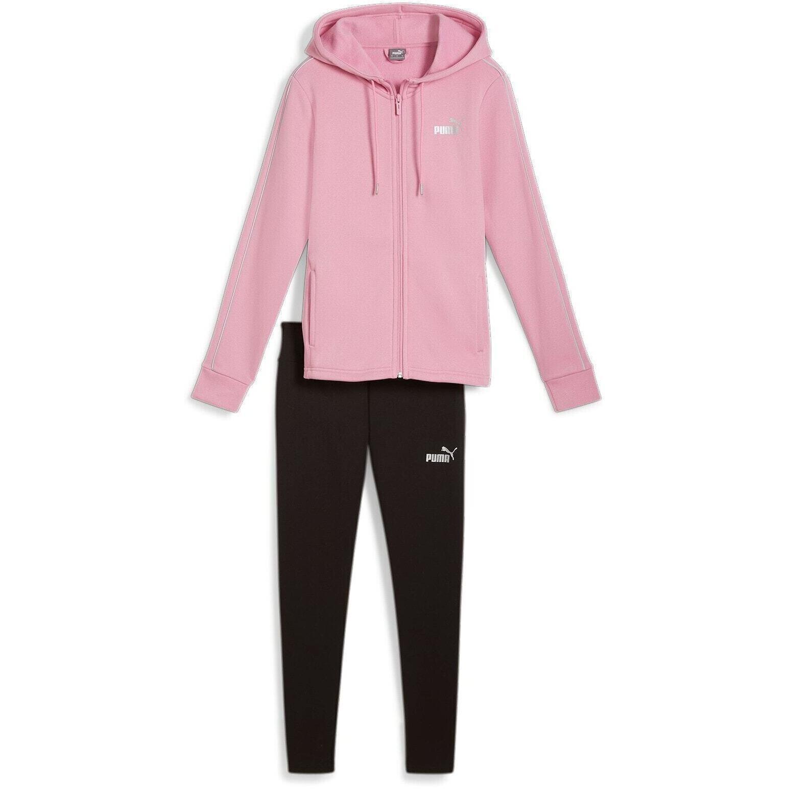 PUMA Trainingsanzug Puma Metallic Tracksuit Fl, Rosa, Damen