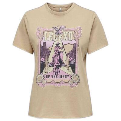 T-shirt met korte mouwen only model 15301667-irishcream voor vrouwen