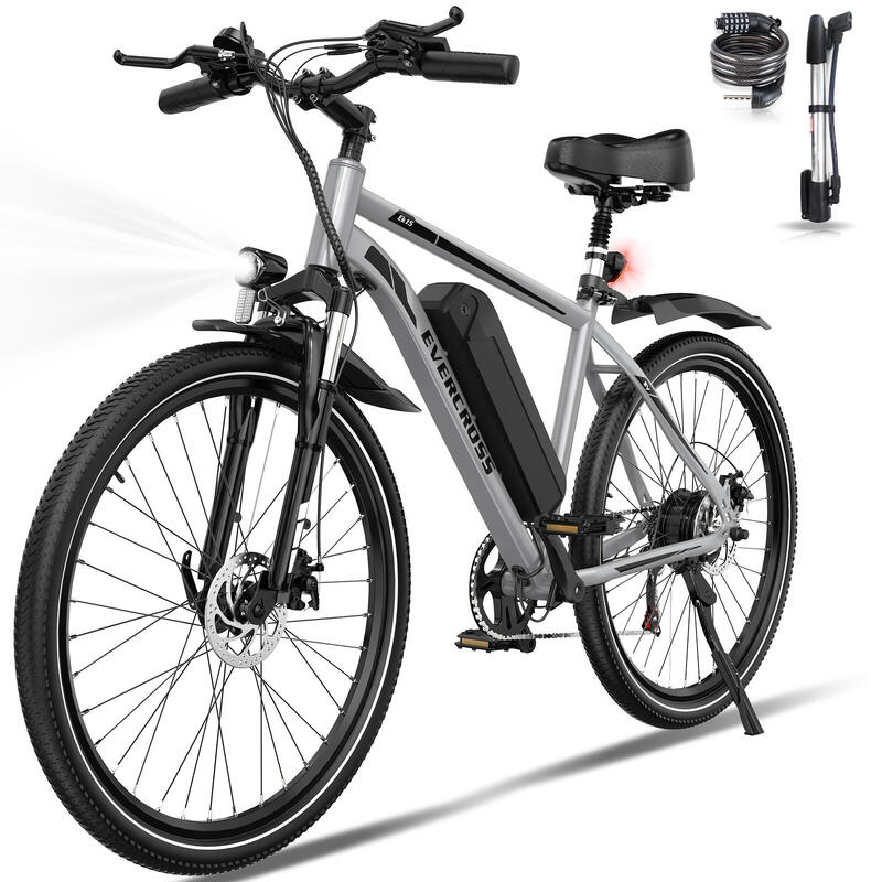 Elektromos Kerékpár E-Bike 36V 10,4Ah 250W Kettős Felfüggesztés - EVERCROSS EK15