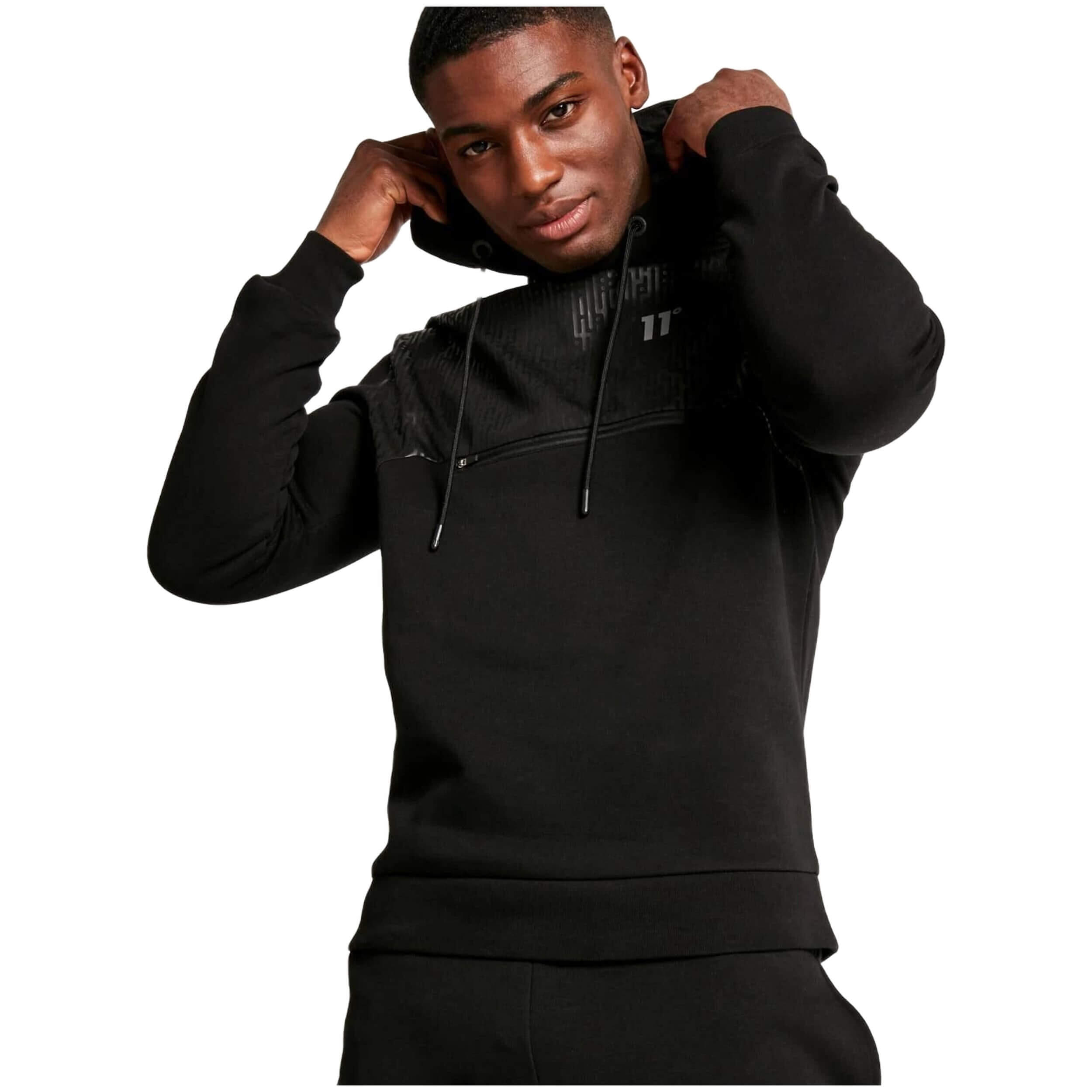 Sweat à capuche 11 degrees modèle 11D1336-001 pour unisexe 3/5