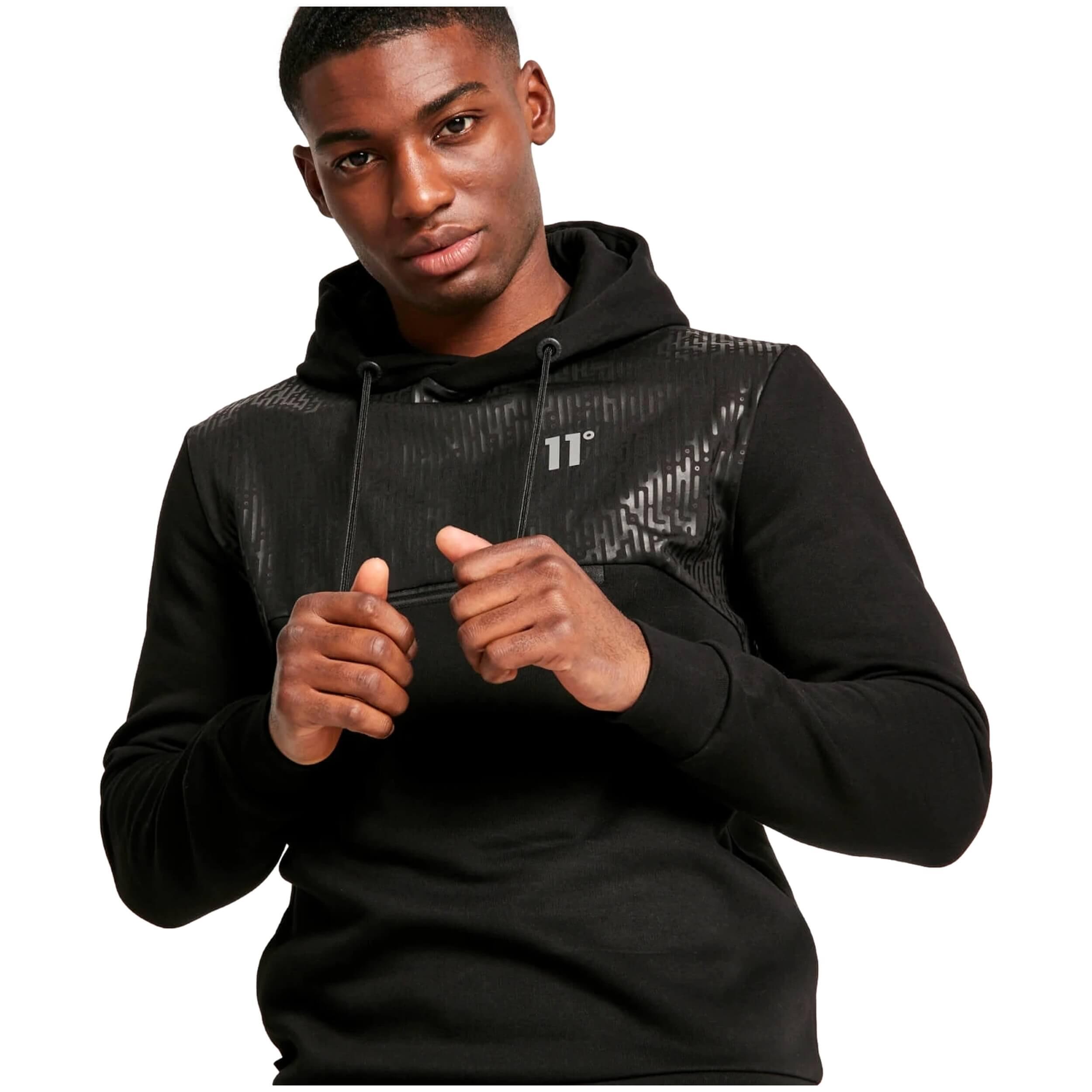Sweat à capuche 11 degrees modèle 11D1336-001 pour unisexe 2/5