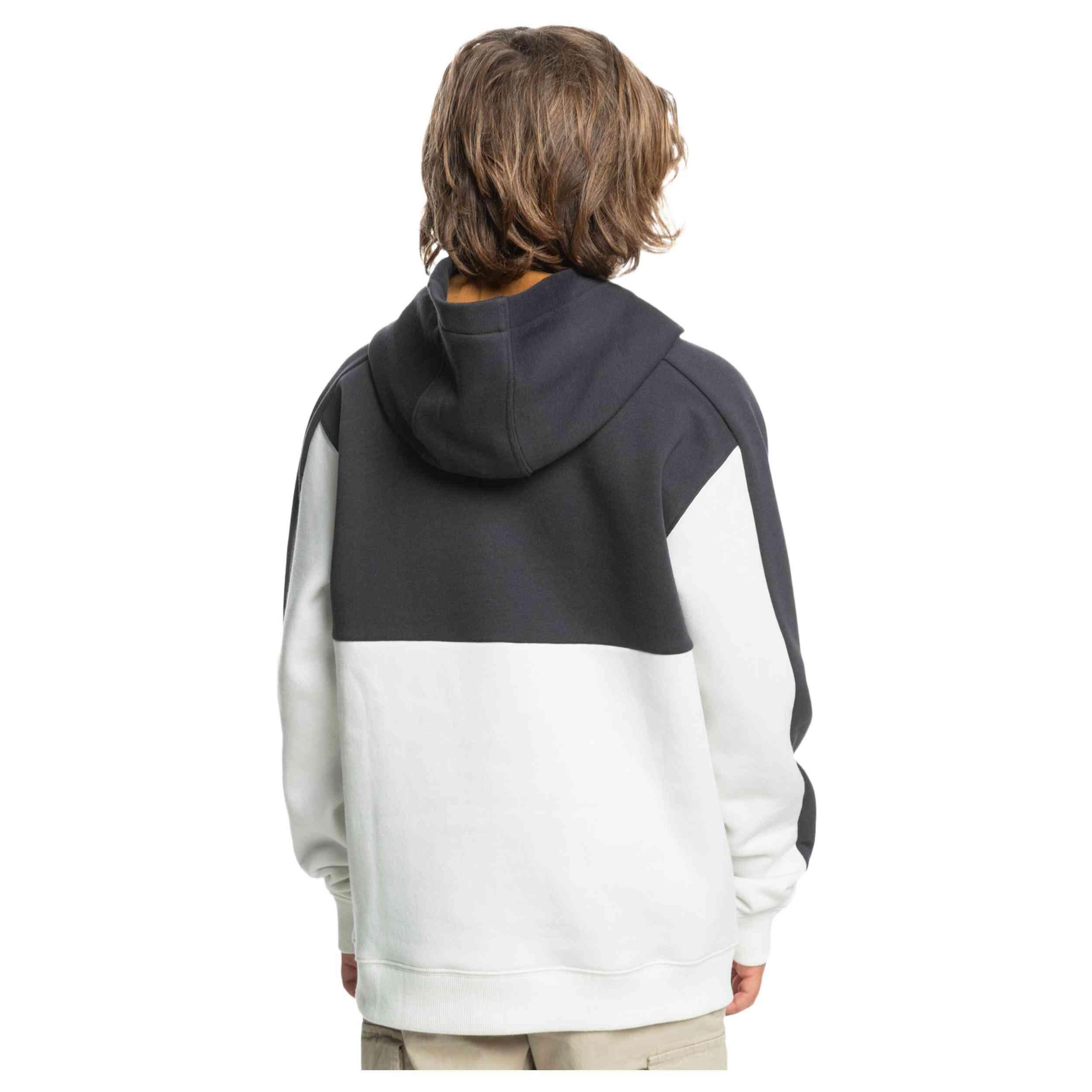 Felpa con cappuccio Quiksilver modello 3885-WBK per ragazzi 3/5