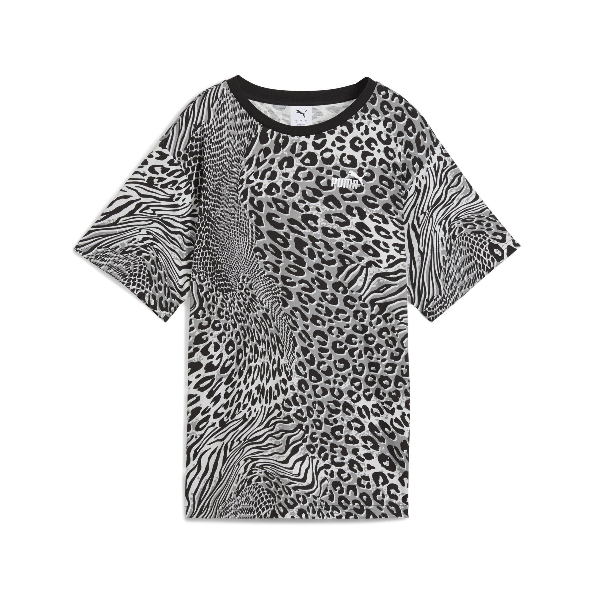 PUMA Essentials Graphic Animal Relaxed Tee Women Black