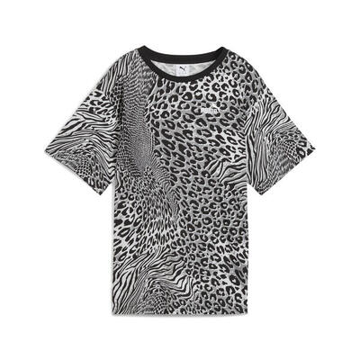 Essentials Graphic Animal Relaxed T-Shirt Damen PUMA Black