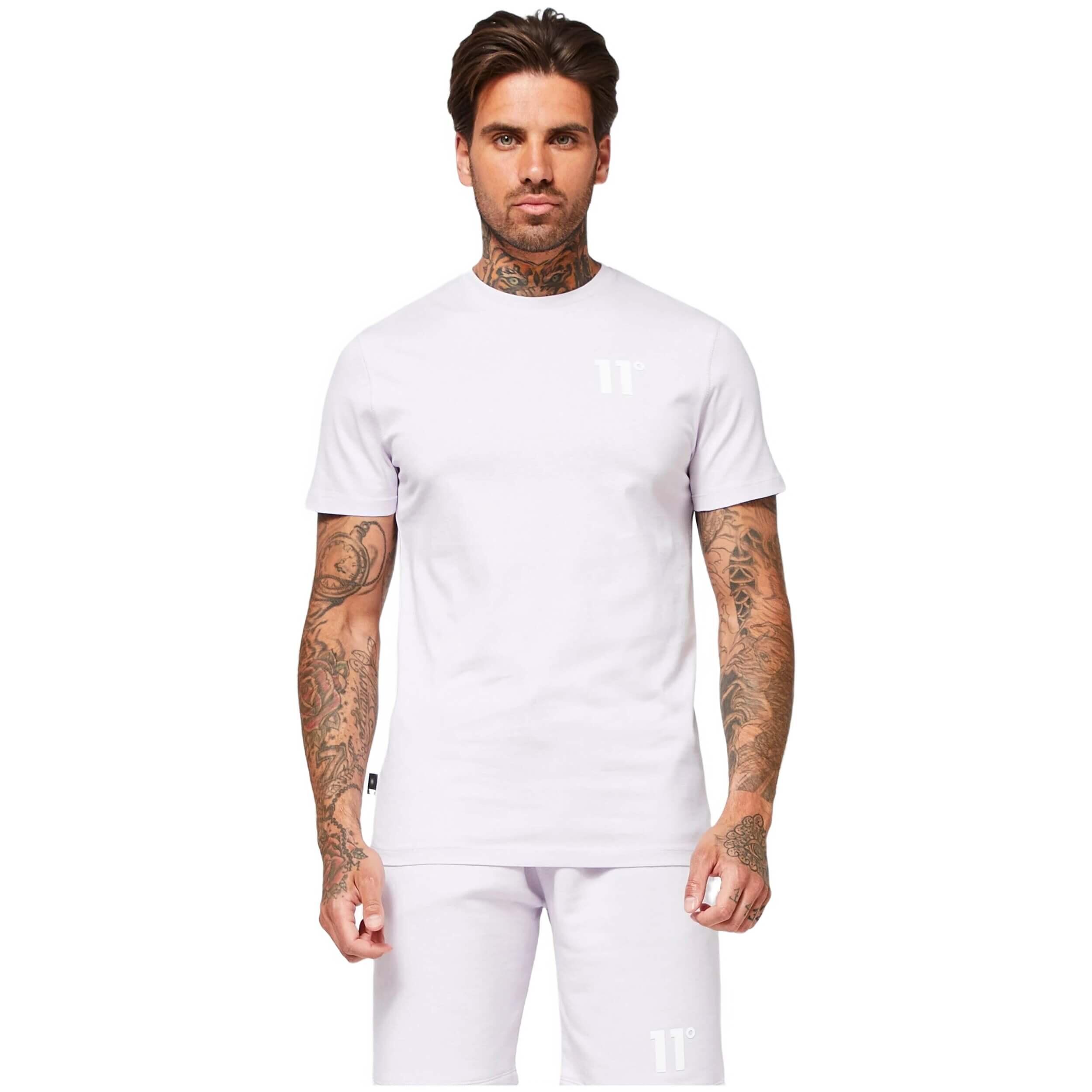 T-shirt 11 degrees modèle 11D001-088 pour homme 3/4