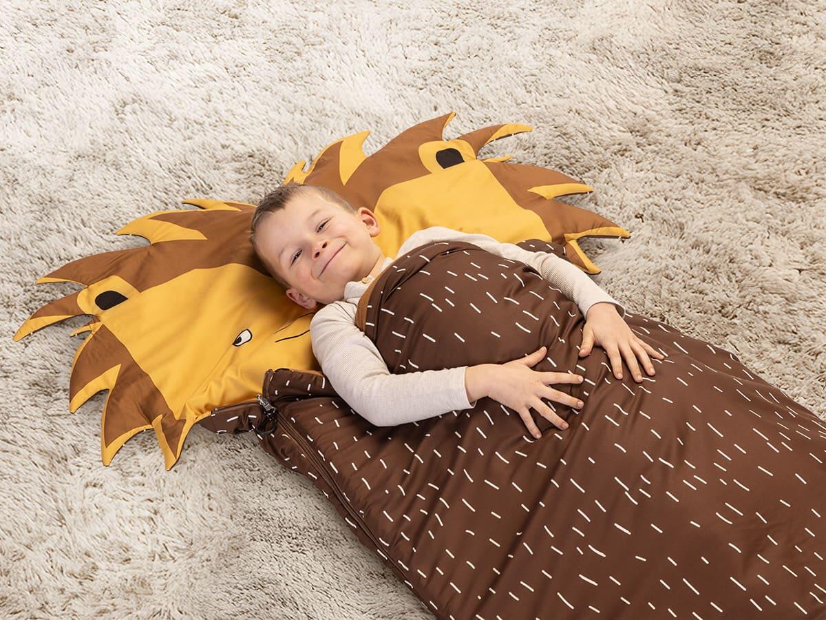 KingCamp Sac De Couchage Enfant – Flanelle Coton, 165x70x45cm, 3-4 Saisons, Confort 6°C, Extrême -13°C, Léger 1,1kg