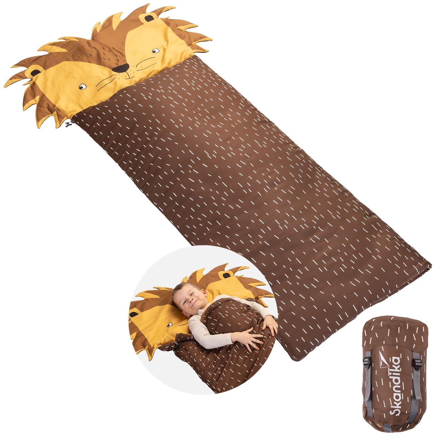 Skandika - Sac De Couchage Rectangulaire Soti - Camping - Pour Enfants Jusqu'à 150 Cm - Sac De Couchage - Marron - Taille Unique - Decathlon