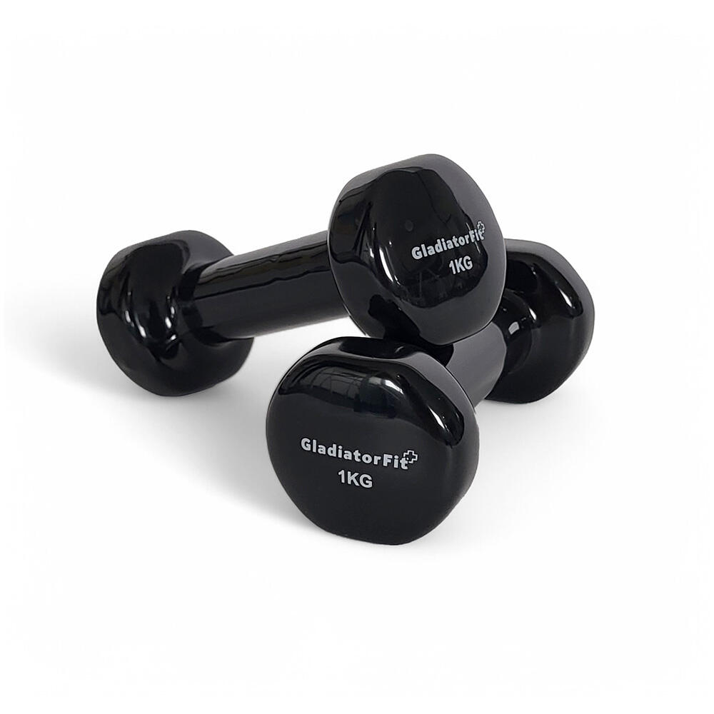 Vinyl fitness dumbbells GladiatorFit (set of 2)