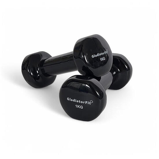 Manubri fitness in vinile GladiatorFit (set di 2)
