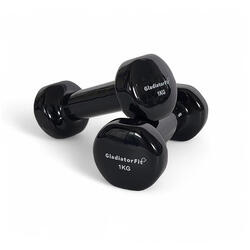 Haltères fitness en vinyle GladiatorFit (lot de 2)