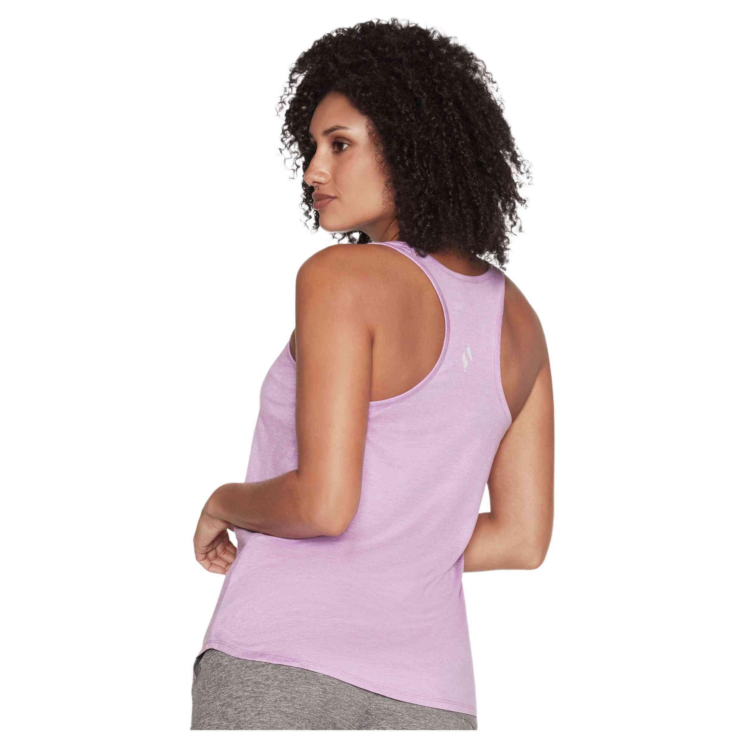 Camiseta regata Skechers modelo WTT185-PRPW para mulheres 2/3