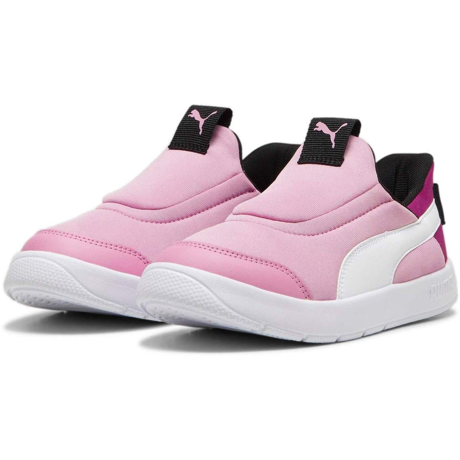 Calçado Puma Courtflex V3 Sliptech Ps, Cor de rosa, Crianças 3/7