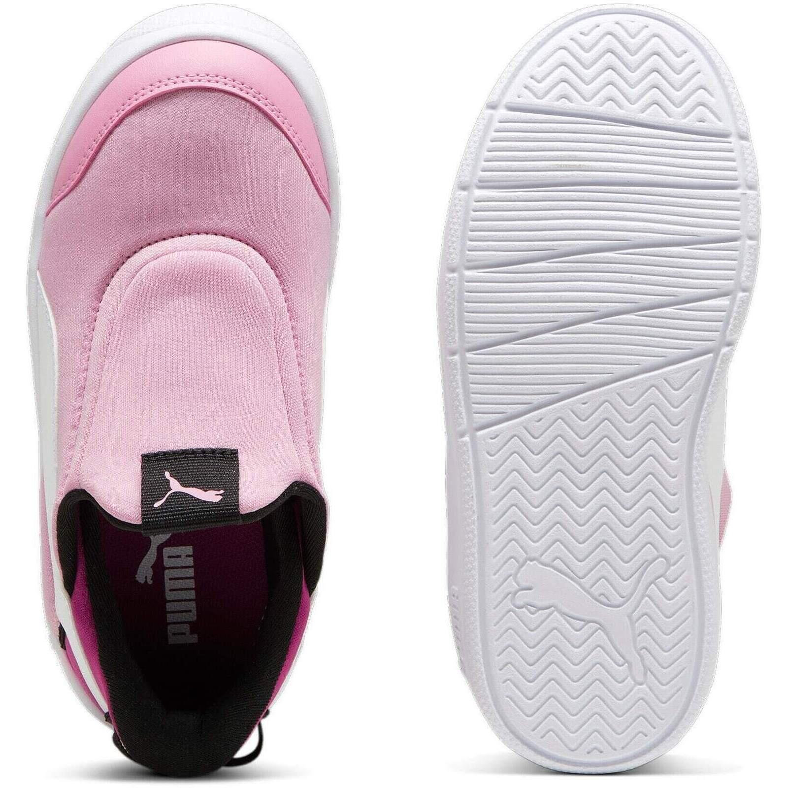 Calçado Puma Courtflex V3 Sliptech Ps, Cor de rosa, Crianças 2/7