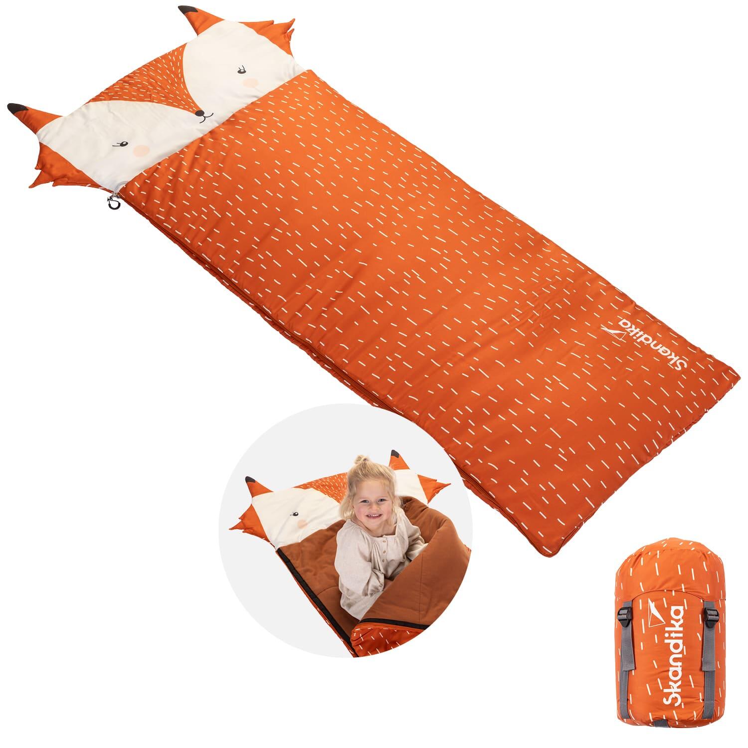 Skandika - Sac De Couchage Rectangulaire Soti - Camping - Pour Enfants Jusqu'à 150 Cm - Sac De Couchage - Orange - Taille Unique - Decathlon