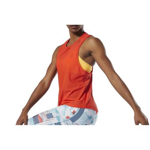 Camisetes para o treino para mulher Reebok RC Jacquard Tank 2/3