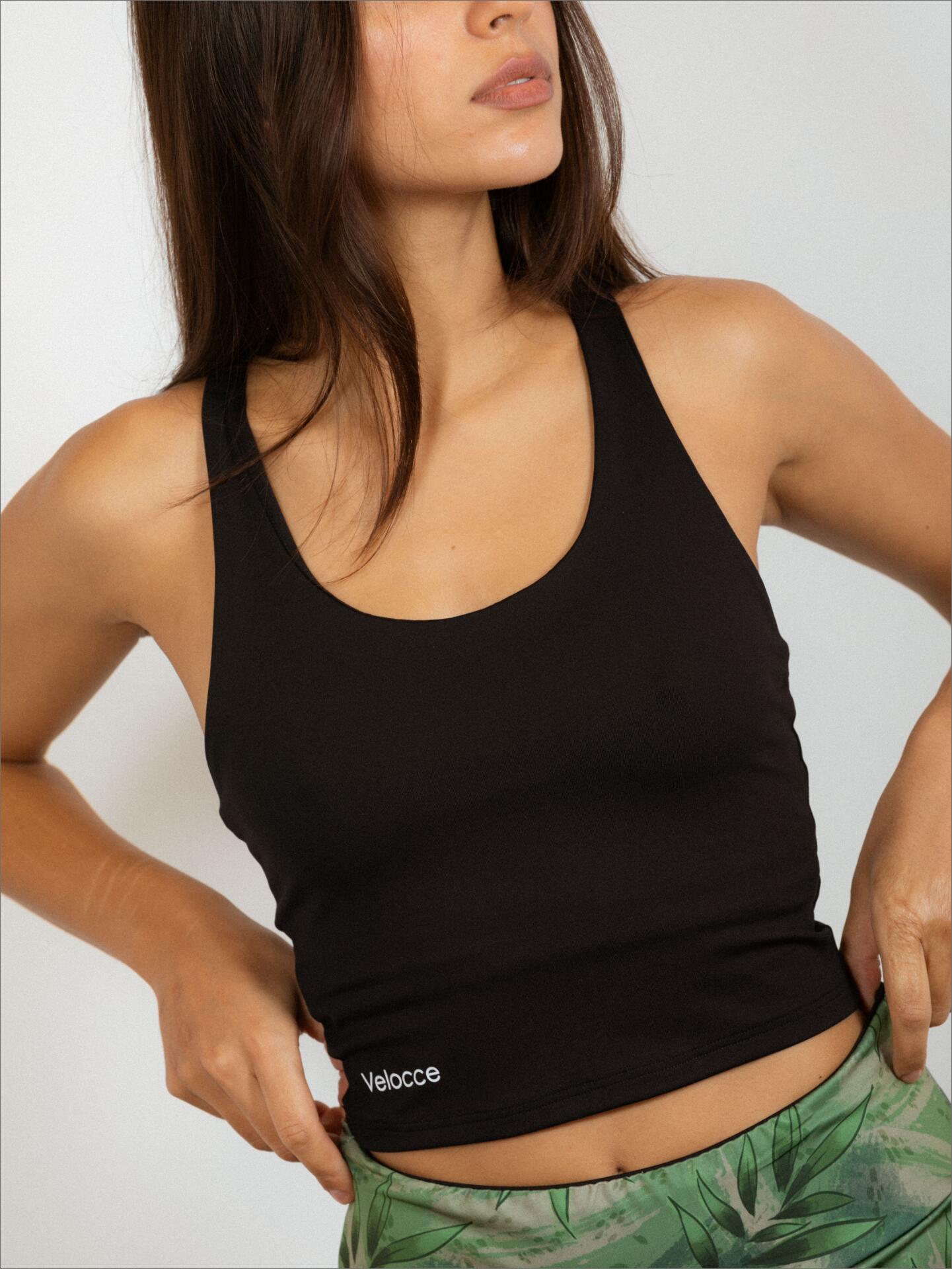 VELOCCE Top de pádel Negro Mujer - Velocce