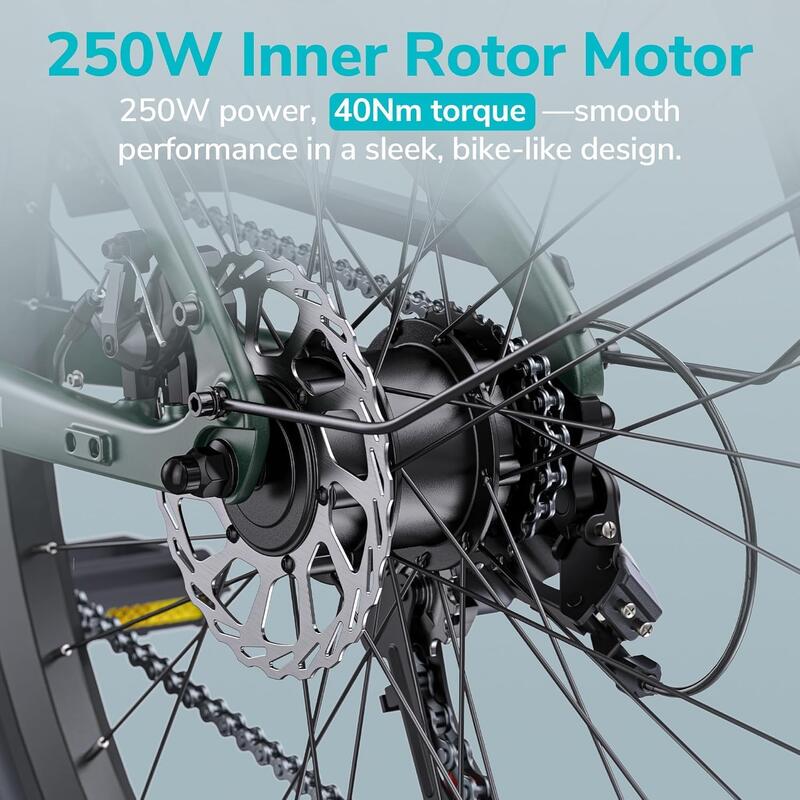 Rower miejski z włókna węglowego Engwe N1 Air ST 250W 36V 10Ah Bateria