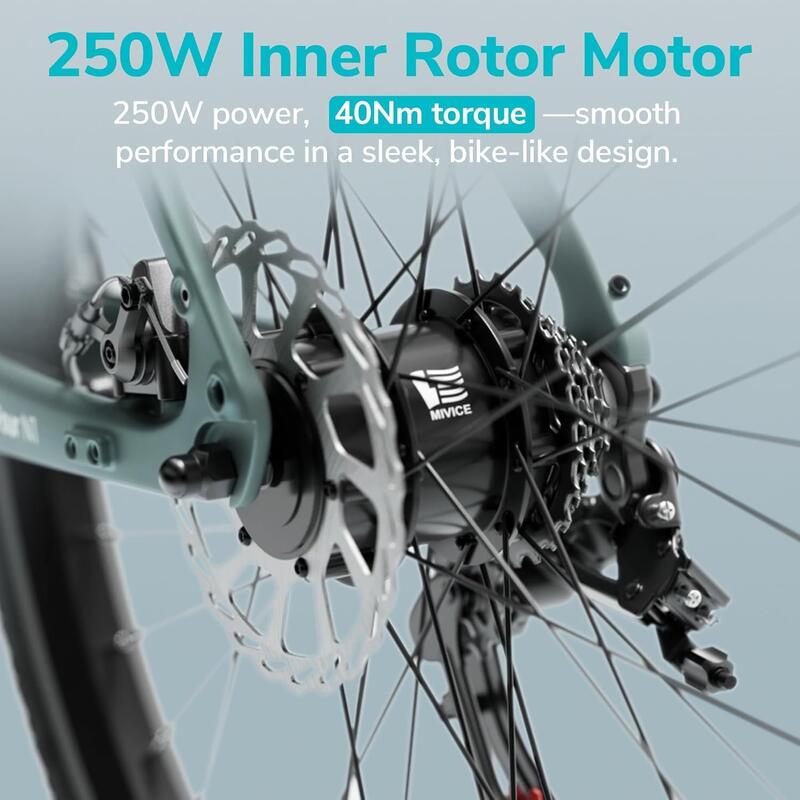 Bicicleta elétrica urbana em fibra de carbono Engwe MapFour N1 Air 250W e 360WH