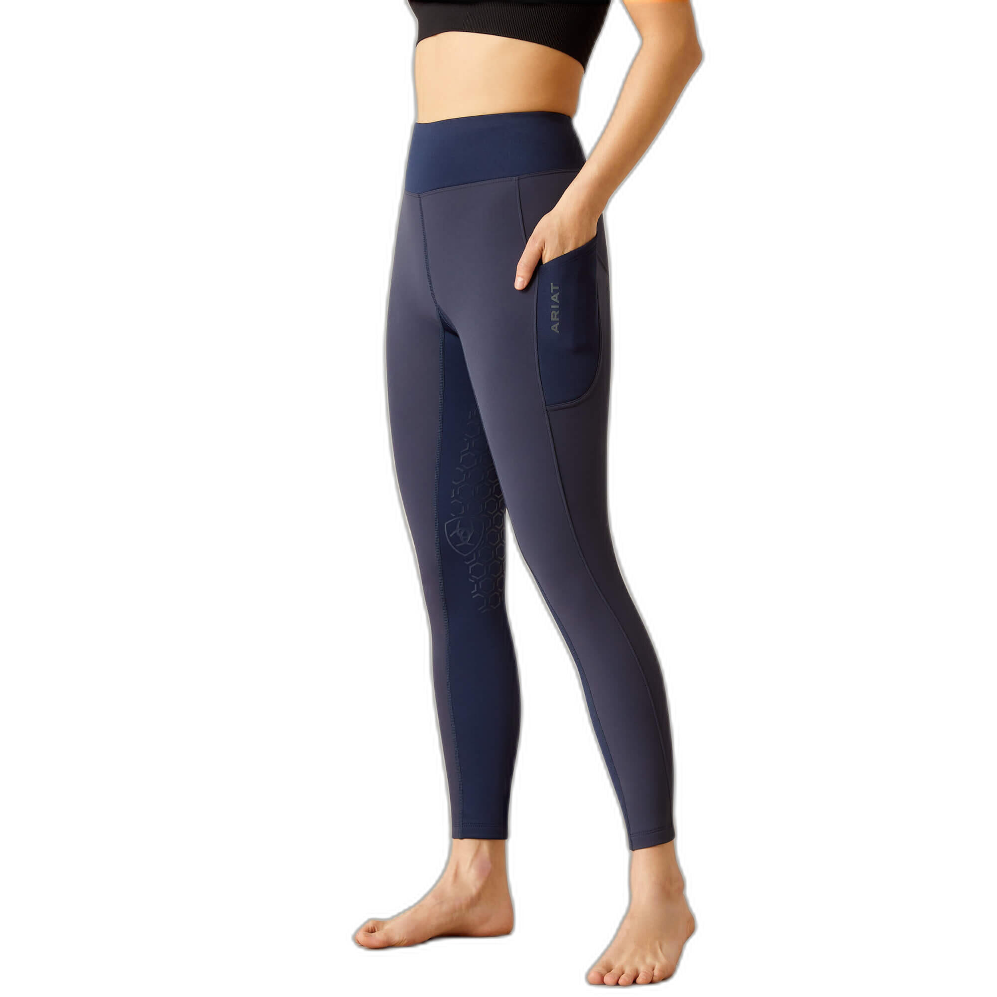 Pantaloni Da Equitazione ARIAT Donna, Modello Eos Tight, Con Grip In Silicone E Tasche - 2